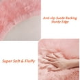 thumbnail image 4 of Jingle bears Fuzzy Rug 3x5 Faux Fur Sheepskin Rug for Living Room Pink Fluffy Area Rug for Girls Bedroom Nursery Room Rectangle, 4 of 6