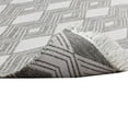 thumbnail image 2 of Maya 2 x 3 Indoor Outdoor Area Rug, Gray Polypropylene, Diamonds, Fringes- Saltoro Sherpi, 2 of 5