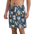 thumbnail image 2 of Pofeuu Winter Animal Friends Prin Men's Swim Trunks Quick Dry Bathing Suit Swimming Board Shorts Mesh Lining Beach Swimwear-3X-Large, 2 of 6