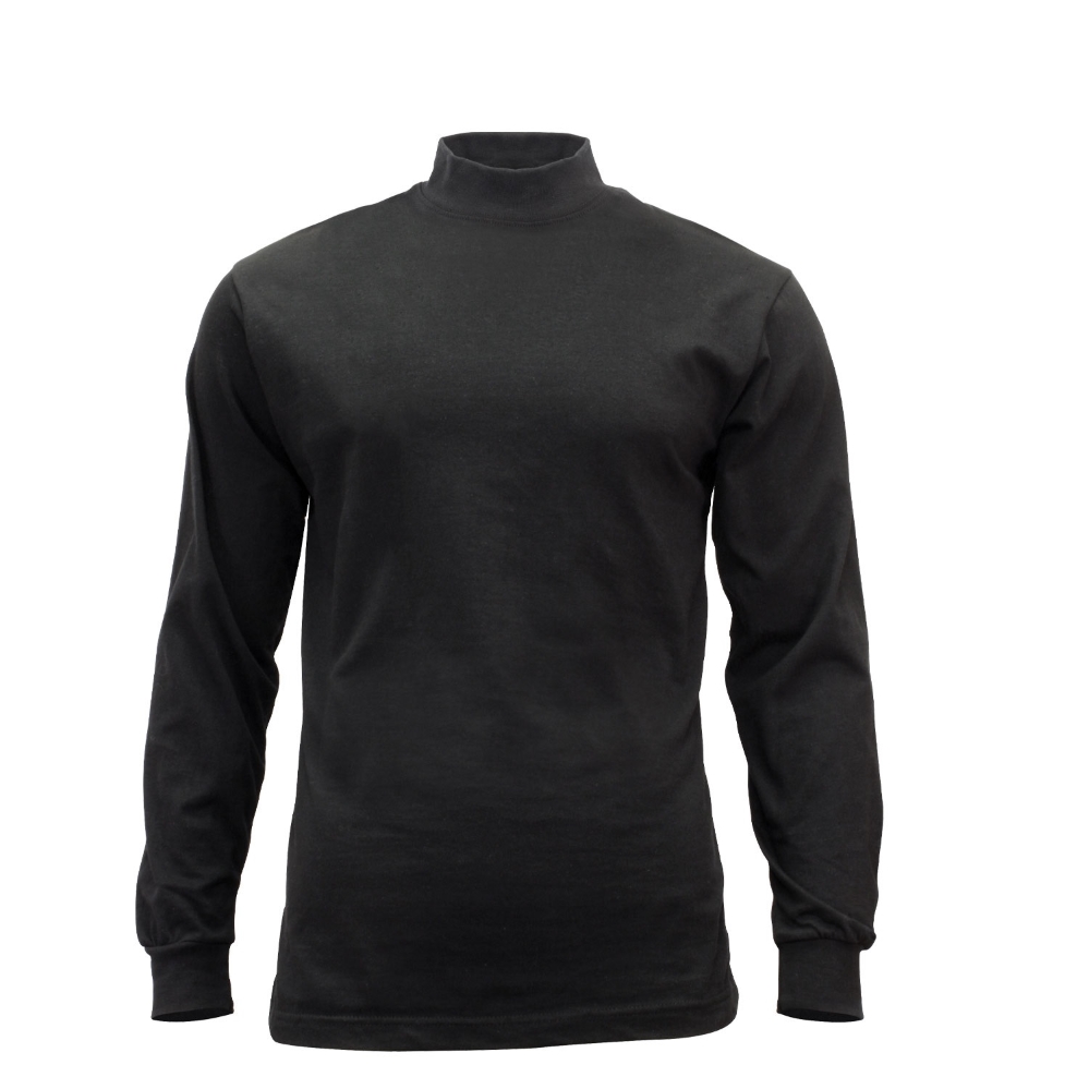 Military Mock Turtleneck Jersey, Long 
