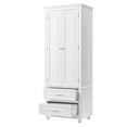 thumbnail image 4 of Ktaxon Tall Bathroom Storage Cabinet, Freestanding, 2 Drawers, 2 Doors, 3 Shelves, 4 of 24