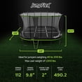 thumbnail image 2 of JumpFlex 19' Trampoline MEGA Outdoor Playset with Net and Ladder, Green/Black, 2 of 9