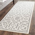 thumbnail image 4 of Safavieh Cambridge 6' X 9' Hand Tufted Wool Rug in Silver and Ivory, 4 of 10