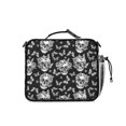 thumbnail image 3 of Skull and Butterfly Gothic Pattern Insulated Lunch Bag with Shoulder Strap and Bottle Holder,Bento School Lunch Bag Box,11x9.5x3.5 Inches, 3 of 5