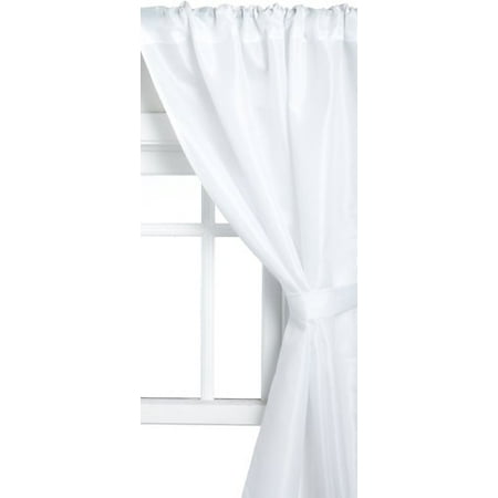 Polyester Fabric Window Curtain in White