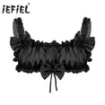thumbnail image 2 of Braguitas Sissy para hombre, lencería para discoteca, ropa interior de satén con volantes, tirantes anchos elásticos, sin espalda, sin aros, sujetador sexual, 2 of 5