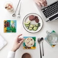 thumbnail image 1 of ZHANZZK Summer Tour Bus on Sandbeach with Palm Trees Set of 8 Coaster for Drinks, Absorbent Ceramic Stone Coasters Cup Mat with Cork Base for Home Kitchen Room Coffee Table Bar Decor, 1 of 4