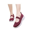 thumbnail image 3 of Frontwalk Women Casual Shoes Knit Upper Mary Jane Flats Slip On Sneakers Yoga Lightweight Womens Purple 5.5, 3 of 9