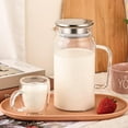 thumbnail image 3 of UniMall Set of 2 Glass Pitcher with Lid, 1200ml Leak Proof,Glass Water Jugs, BPA-Free,Microwave & Dishwasher Safe Pitcher,Sun & Iced Tea, Sangria,Cold Brew Coffee & More, 3 of 13