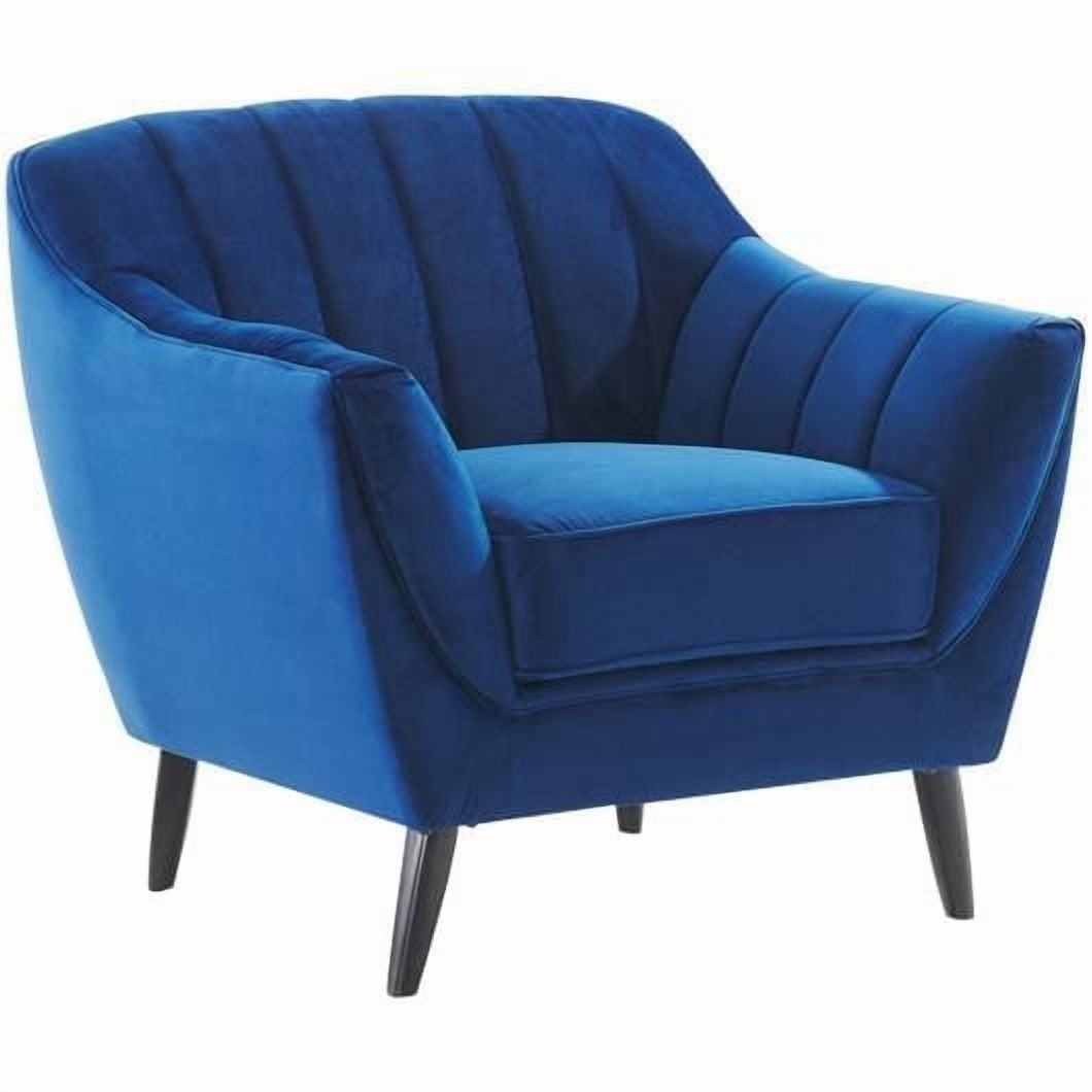 Topline Home Furnishings Chair, Charcoal Velvet