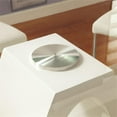 thumbnail image 4 of Furniture of America Moya Round Tempered Glass Top Dining Table in White, 4 of 4