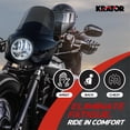 thumbnail image 3 of Krator 15" Smoke Replacement Motorcycle Windshield, Motorcycle Windscreen, Chip-Resistant Fairing Windshield For Krator Windshield Headlight Fairing Kit, 3 of 9