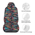 thumbnail image 5 of Fuzoiu Colorful Fish Print Seat Covers Set, Car Seat Covers Front Seats, Car Seat Protector, Car Seat Cushion, Seat Covers Carseat Cover Universal Fit for Most Cars, 5 of 7