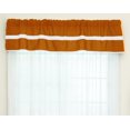 thumbnail image 1 of Baby Doll Bedding Solid Stripe Window Valance, Orange/White, 1 of 1