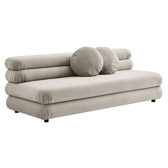 Jubilee Armless Loveseat in Almond