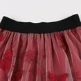 thumbnail image 3 of Aayomet Jupes pour Femmes Jupe en Maille Taille Double Jupe Papillon Évasée (A, TG), 3 of 5