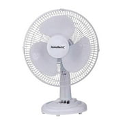 PowerZone F-1230 Oscillating Table Fan with 3-Speed, 12", Each