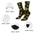 thumbnail image 5 of Honeii Flower (2) Print Adult Socks,Crew Socks,Casual Calf Socks,Daily Wear Socks for Men & Women, Perfect for Sports, Casual and Everyday Use, 5 of 6