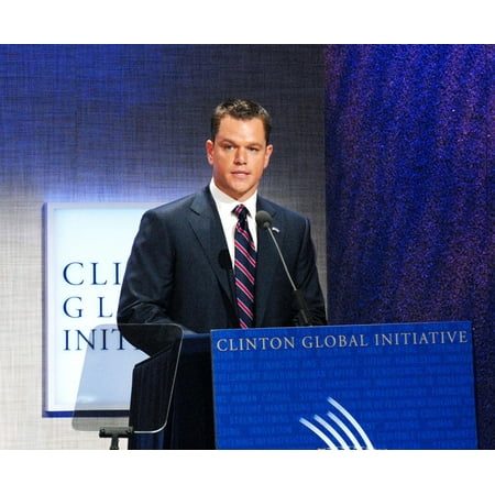Matt Damon At A Public Appearance For 2009 Annual Meeting Of The Clinton Global Initiative - Opening Plenary Sheraton New York Hotel And Towers New York Ny September 22 2009 Photo By Desiree