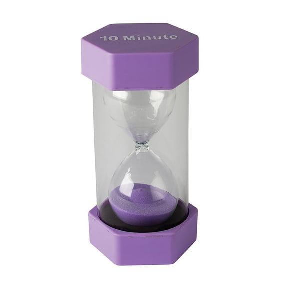 Teacher Created Resources Large Sand Timer, 10 Minute, Purple
