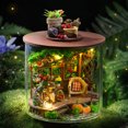 thumbnail image 3 of Assembly Model Kit Miniature Handmade 3D Puzzle DIY Doll House Toy Home Creative Room Bedroom Decoration with Furniture Decorati B-113, 3 of 6