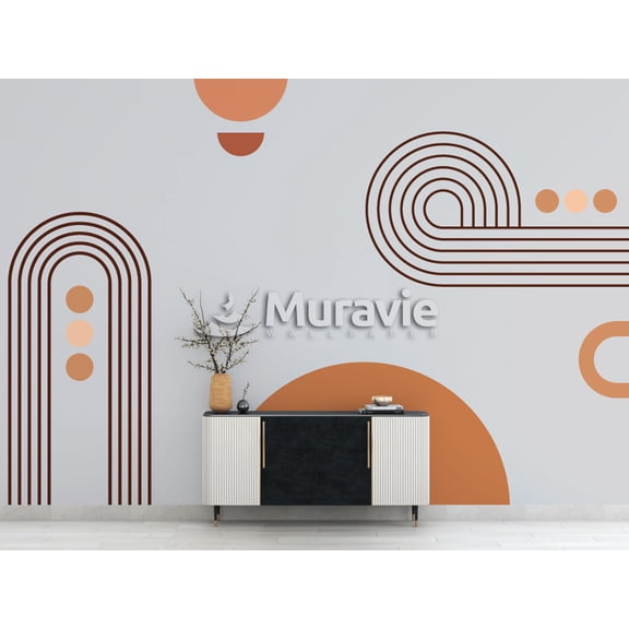 Linear Geometric Pattern 3D Wallpaper