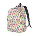 thumbnail image 2 of Daiia Tulips Flowers Vintage Canvas Backpack for Men and Women ,Hiking Backpack,Travel Laptop Bag for School,Large Capacity Backpack, 2 of 8