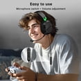 thumbnail image 6 of FONHAID Gaming Headset for PC, PS5, PS4, Laptop, Switch, MAC, Xbox Headset with Noise Canceling Microphone, Wired Over-Ear Headphones with Bass Surround & Ultralight Weight, Black&Green, 6 of 8