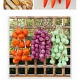 thumbnail image 2 of Xiao Hua Vegetales artificiales realistas de espuma decorativa para el hogar, la cocina y la decoración (brochetas de pera balsámica, 2 unidades), 2 of 5