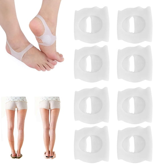 EcoNesxp 4 pairs of arch support orthotic pads for men and women to prevent inversion and eversion