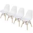 thumbnail image 2 of Modern Dining Chair Mid Century Modern DSW Chair, Shell Lounge Plastic Chair, 2 of 11
