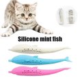 thumbnail image 1 of Interactive Silicone Fish Cat Toy Catnip Fillable Relieve Boredom Food-grade Teeth Cleaning Chew Stick for Cats Promotes Healthy Teeth Active Playtime, 1 of 7
