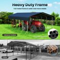 thumbnail image 3 of TIME RAY 14'x30'Carport,Heavy Duty Metal Car Port,All-Weather Protection,Easy Assembly for Cars,Trucks,Boats,Tractors,and Outdoor Storage,White, 3 of 7