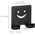 thumbnail image 2 of 3Pcs Razor Holder for Shower, Shaver Hooks Towel Hooks Shower Hooks,Black, 2 of 3
