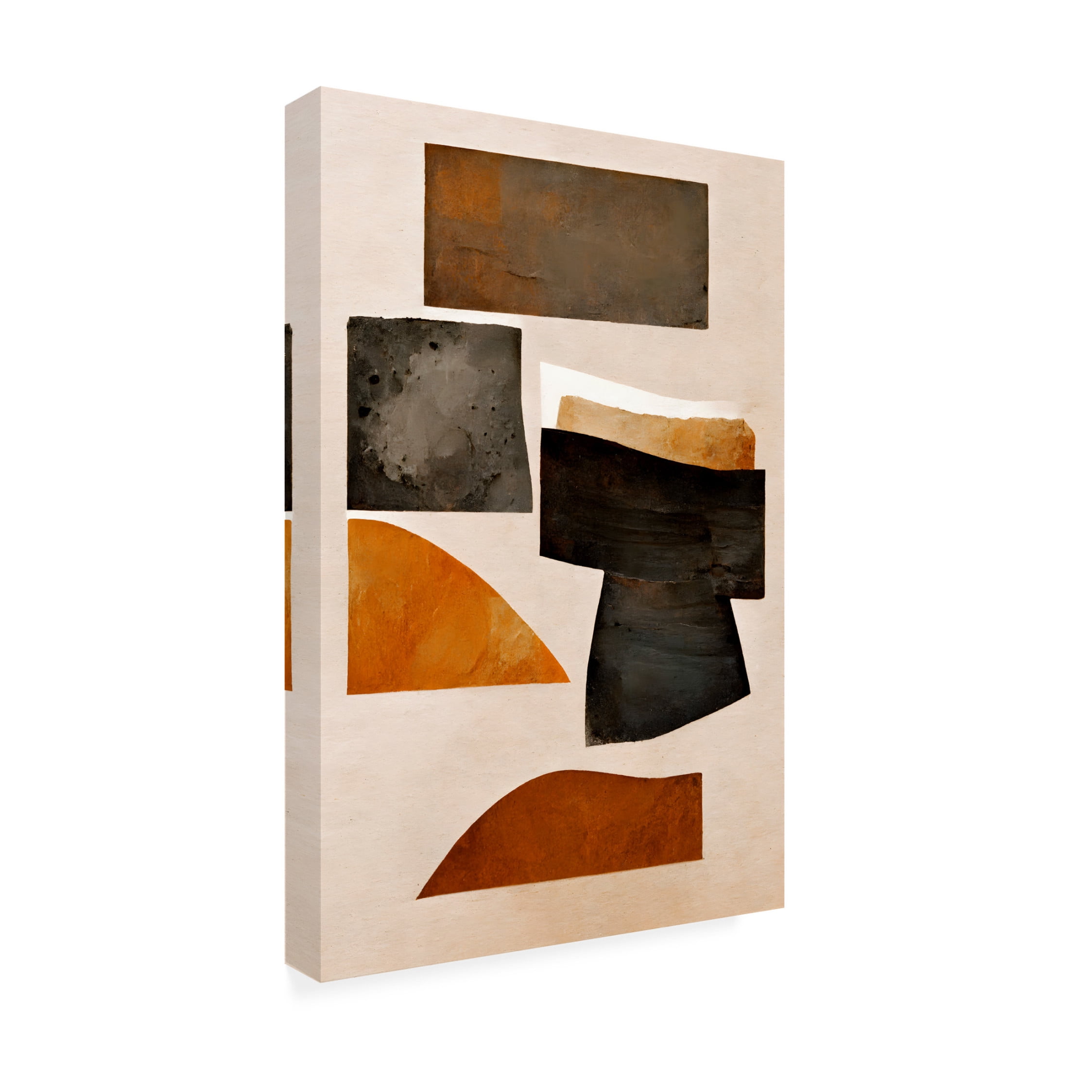 Canvas Wall Art - Treechild 'Rusty Shapes' Wall Art for Living Room, Bedroom, or Office D?cor by Trademark Fine Art - 16 x 24 Inches