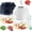 Mix, variant on Household Electric Garlic Crusher, 350ML Portable Cordless Electric Garlic Chopper, Rechargeable Food Processor, Vegetable Chopper Blenderfor Ginger Chili Onion Fruit Meat (Mix)