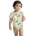 thumbnail image 2 of Yiaed Cute Frog Print Infant Climbing Short Sleeve Onesie One-Piece Baby Bodysuit Clothes 0-12 Months -18 Months, 2 of 6