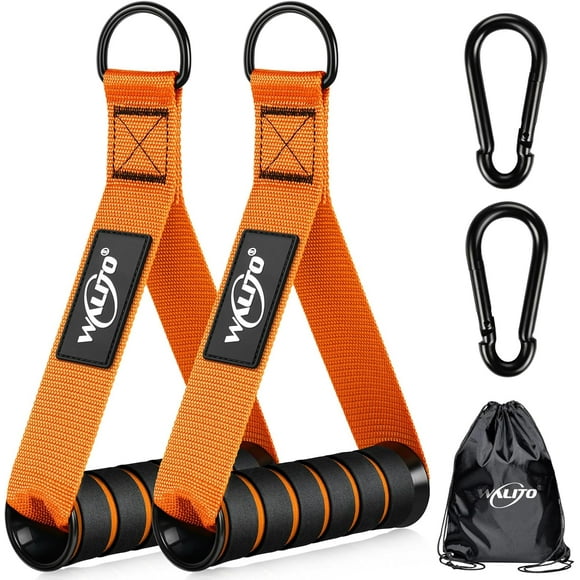 shiyou-WALITO Exercise Handles, Replacement Cable Machine Attachments for Home Gym Equipment, Pulley System, Pilates, Resistance Bands, Strength Trainer, Heavy Duty Working Out Handles Accessories