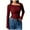 Wine, variant on ZUKMRJPC Womens Long Sleeve Shirts Solid Color Soft Cozy Square Neck Knitted Textured Pullover Fall Fashion Slim Fit Going Out Tops