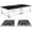 Black-2PCS, variant on Hemoton Folding Stage Platform, Black, Aluminum Alloy, Adjustable Legs, Space-Saving Design (2Pcs)