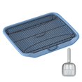 thumbnail image 3 of Dog Toilet Portable Puppy Training Potty Tray Training Pad Holder Light Blue, 3 of 8
