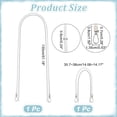 thumbnail image 2 of 2pcs PU Leather Purse Handle Straps 51.2 Inch Handbag Shoulder Strap with 14.2 Inch Short Tote Bag Handle Round PU Leather Bag Handle Strap Replacement for Clutches Satchel White, 2 of 9