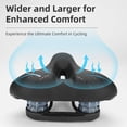 thumbnail image 2 of Asiento de bicicleta ROCKBROS Comfort con gel de silicona para luces traseras, 2 of 6