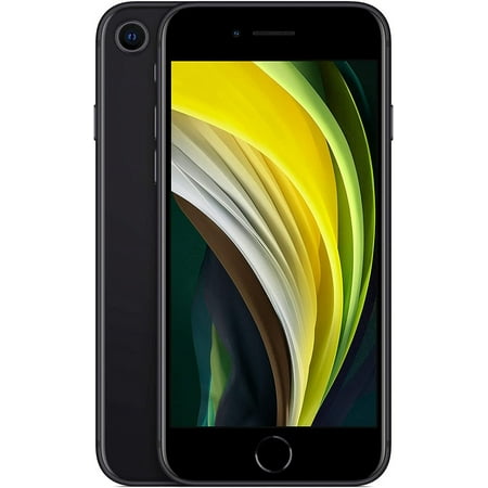 Restored Apple iPhone SE (2nd Gen) Fully Unlocked - Black 128GB (Refurbished)