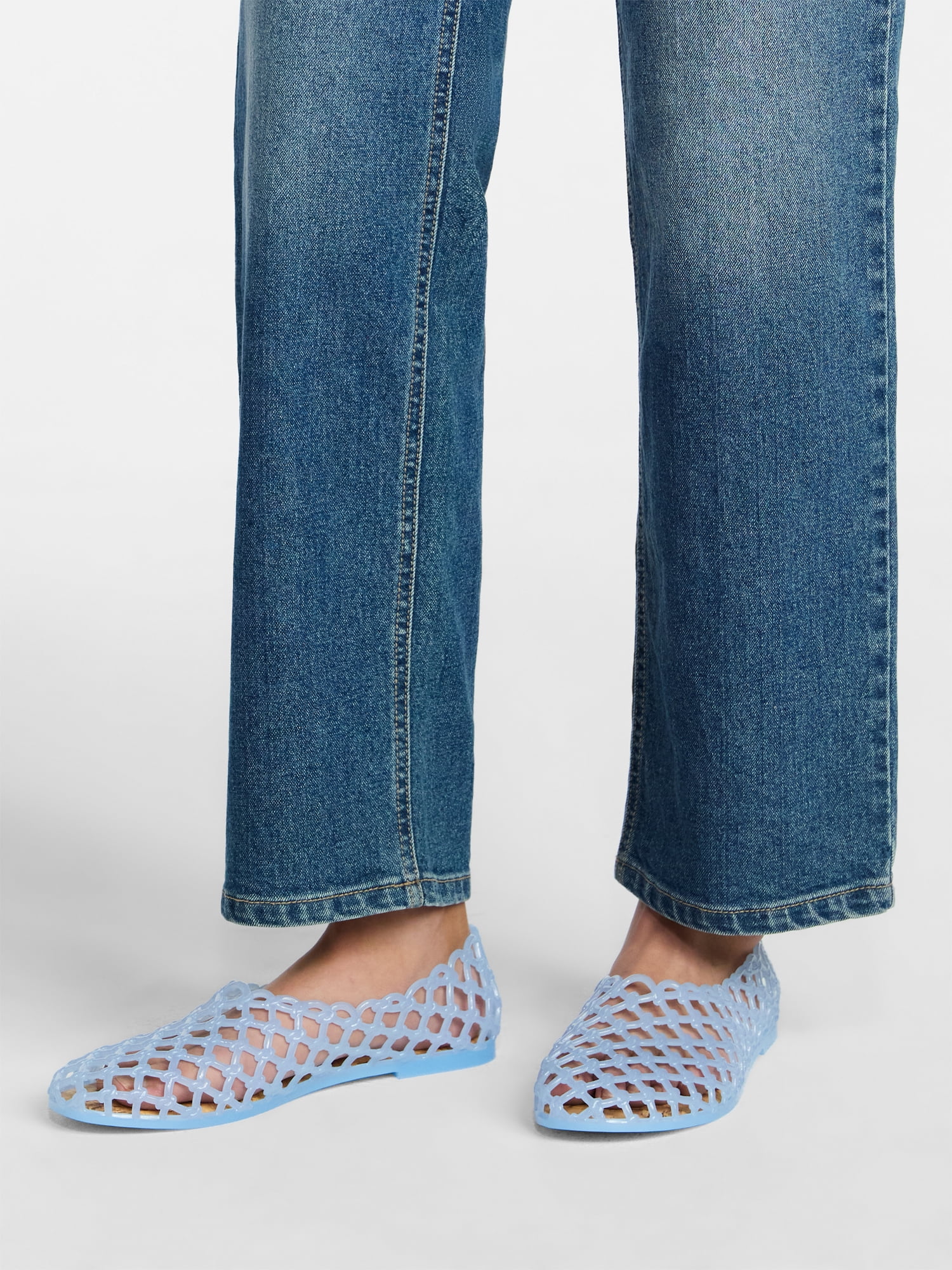 No Boundaries Caged Jelly Sandals, Women's