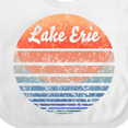 thumbnail image 4 of Inktastic Lake Erie Distressed Retro Sunset Boys or Girls Baby Bib, 4 of 4