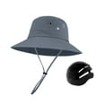 thumbnail image 2 of Sombrero de sol Yinane sombrero de pesca Protección Solar verano Visera gris, 2 of 8