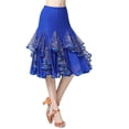 thumbnail image 6 of Women Ballroom Latin Tango Dance Skirt Sequin Dress Dance Skirt Hip Skirt Plate, 6 of 9