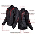 thumbnail image 4 of LS2-Conjunto de ropa para montar en moto para hombre, chaqueta cálida a prueba de viento, anticaída, Motocross, Nivel CE, Original, 4 of 5