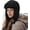 Pl2407-black, variant on Windproof Warm Sherpa Fleece Hat with Ear Flaps for Women, Winter Trapper Hat Men Russian Ushanka Hat for Cold Weather